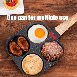 4-Cup Egg Pan Nonstick & Healthy Granite Egg Frying Pan, Versatile Breakfast NWT